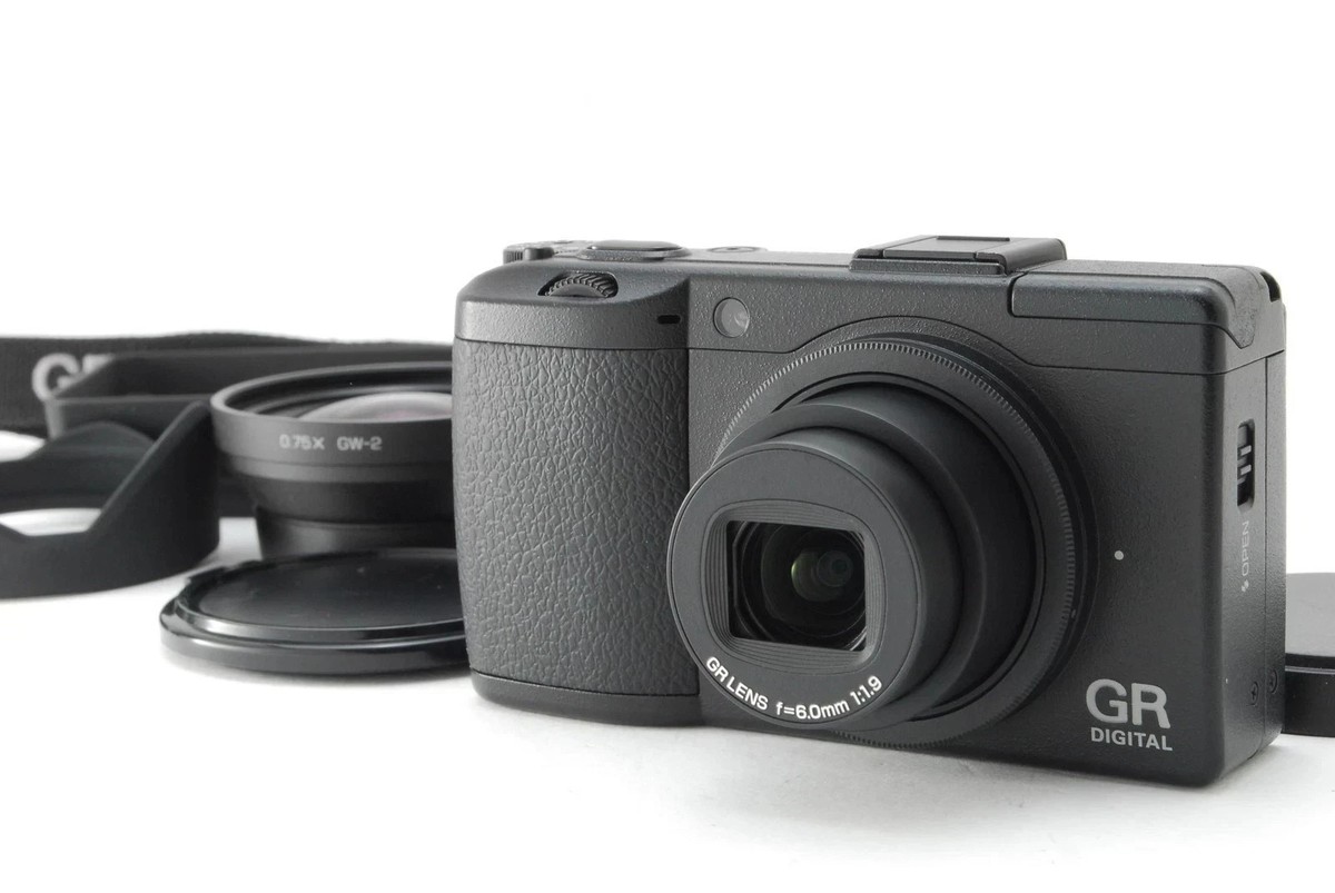 Rare Full Set!! [TOP MINT] Ricoh GR Digital III Black + GW-2 GH-2