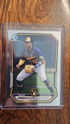 2026 Bowman Chrome Luis Pena #BCP-120 Milwaukee Brewers 1st Bowman