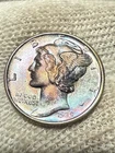 * 1939-d*SUPERB GEM BU FBTONED SILVER MERCURY DIME * FRESH FROM ESTATE Lot 2