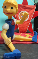 VINTAGE PINOCCHIO BURATINO PLASTIC DOLL TOY FAMOUS RUSSIAN SOVIET ERA CCCP HUGE
