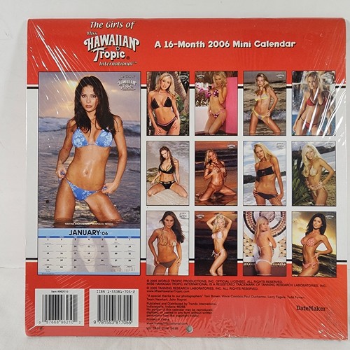 The Girls Of Miss Hawaiian Tropic International 2006 Mini Calendario 16 Mesi Nuovo - Foto 2 di 2