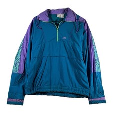 Vintage Nike Women's Aztec Track Windbreaker Zip Pullover Jacket Rare Medium
