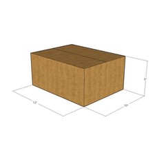 15 13x10x6 Kraft Brown Corrugated Shipping Boxes 32 ECT Single-Wall New