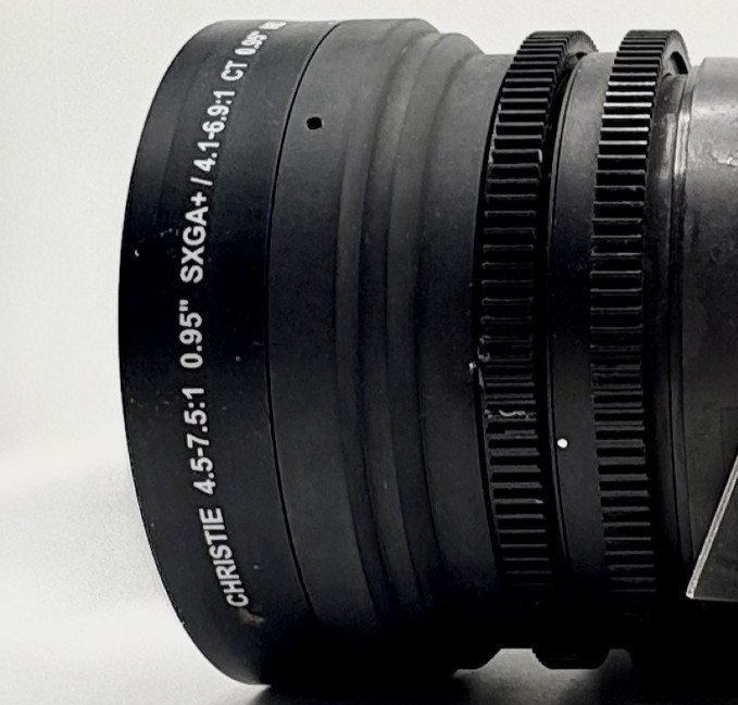 Christie 4.5–7.5:1 Projector Lens 0.95" SXGA+ / 1.0" HD – Used