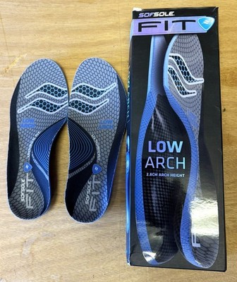 SofSole Fit Series Insoles Low Arch Women's Size 5-6 New