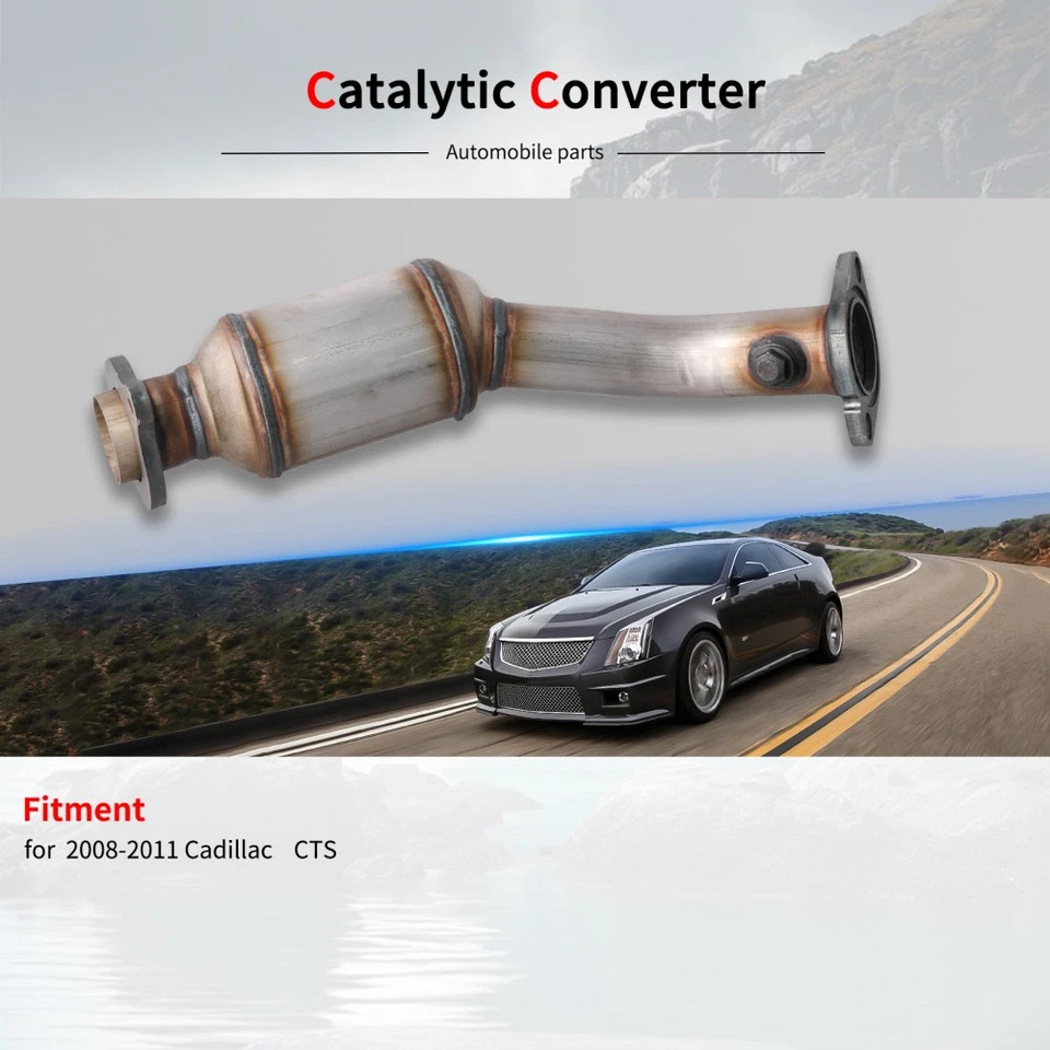 Convertidor catalítico Bank 1 y 2 para Cadillac CTS 2008 2009 2010 2011 3,6 L Foto 4 de 4