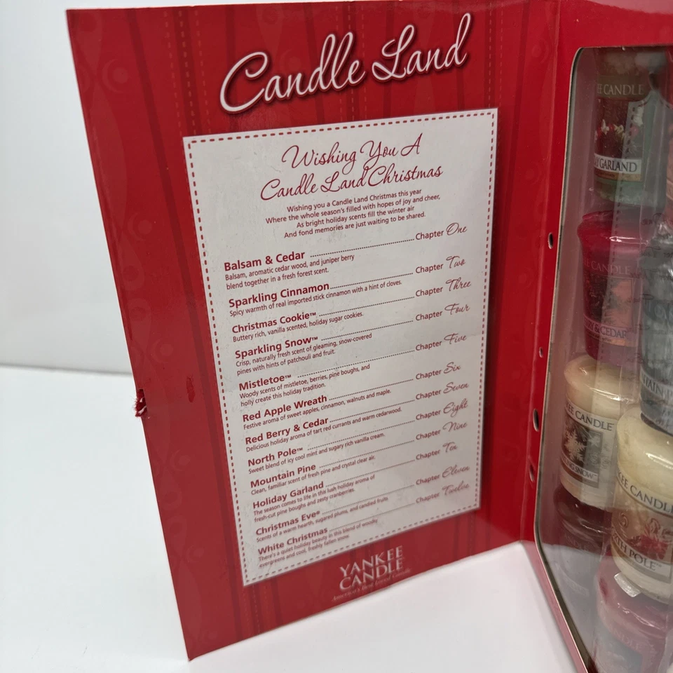 NUEVO 2010 Yankee Candle Sandal Navidad Samplers Colección Set de Regalo 12 Votivos Foto 3 de 4