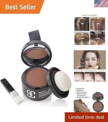 Travel-Friendly Hairline Powder for Thinning Hair - Light Auburn Shade Concealer