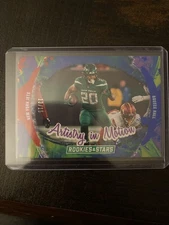 BREECE HALL 2024 Panini Rookies & Stars Artistry in Motion Red and Blue # /15 