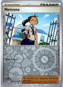 nemona full art pokemon card Pokemon Scarlet and Violet Paldean Fates Nemona #238/091 Special  Illustration Rare Holo Trading Card main image 0