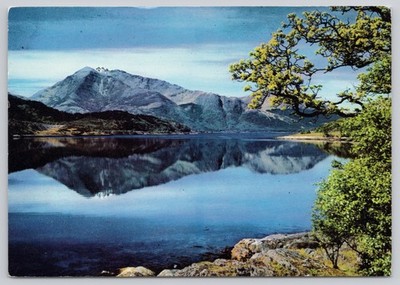Postcard Scotland Bienn Vair and Loch Leven Glencoe Mountains 70F