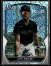 Janero Miller 2023 Bowman Chrome Miami Marlins