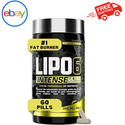 Lipo6 Black Intense Ultra Concentrate Thermogenic Fat Burner | Weight Loss Suppl