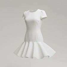 Amanda Uprichard Dress Womens Small White Hudson Bridal Bride Elegant Cocktail 