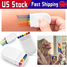 1 Pcs 6 Colors Pride Face Body Paint Rainbow Crayons for Makeup Enthusiasts