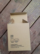 20 Pack 5 Oz Compartment Condiment Container
