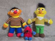 Sesamstra&szlig;e Pl&uuml;schfiguren Ernie & Bert + Figur &ndash; Vintage alt