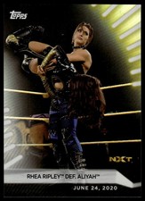 2021 Topps WWE Women's Division Rhea Ripley def. Aliyah #32 Rainbow Foil