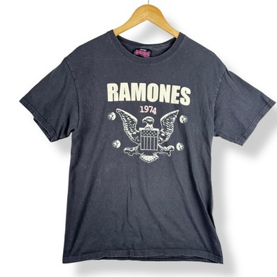 Ramones Band Tee Shirt Size Medium Black 1974 Graphic Punk Rock Y2K Era Merch