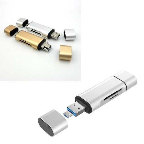 3 In 1 USB Type-C Micro USB Reader Universal Memory OTG Reader for Phone