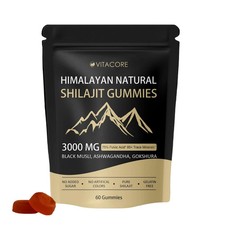 vitacoreHimalayan Shilajit Gummies for Men  Women 60 Count Pack of 1 , 1pc
