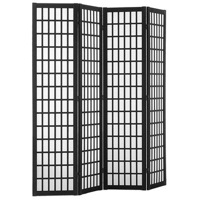 Flexible 4-Panel Divider 64inch Tall 360° Rotation Multi Angle Folding