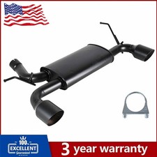 2.5 In For 2007- 2017 Jeep Wrangler Jk Matte Black Dual Cat Back Exhaust System