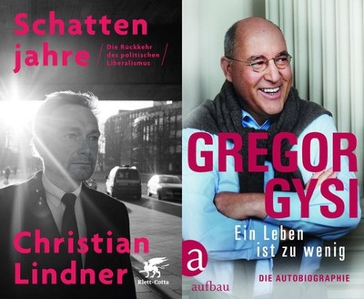 Christian Lindner, Schattenjahre + Gregor Gysi, Ein Leben...  Beide Bücher  ...