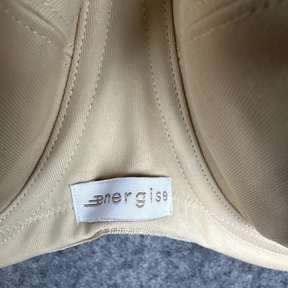 Elomi Underwire Bra Womens Size 38H Tan Nude Energise Full Coverage Support - Image 3 of 4