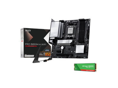 MSI Pro B850M-A WiFi Bundle - Motherboard & 1TB NVMe SSD