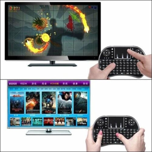 New Mini Tri-Color Backlit Wireless Remote Control Keyboard With Touchpad 2.4ghz - Picture 9 of 9