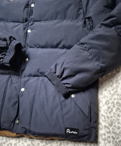 Penfield Pellam Jacket Size UK L Navy Blazer Blue Brown Button Fastening L1TK4 - Picture 14 of 24