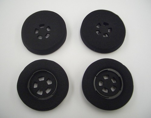4-Pack Foam Ear Cushion w/ Plate for POLY CS351N CS361N CS510 CS520 W710 & W720 - 第 1/2 張圖片