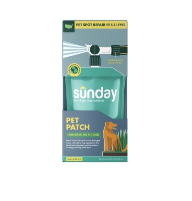 Sunday Pet Patch Lawn Repair for Pet Spots   42.3 oz   Covers 2,500 Sq Ft