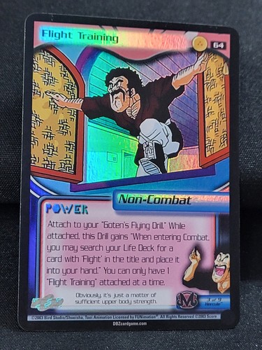 Dragon Ball Z DBZ FOIL Flight Training 64 CCG Limited Buu Saga Score NM - Picture 2 of 9