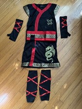 Ninja Warrior Girl Dress Up Halloween Child Costume Size Medium