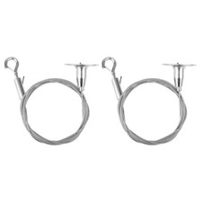 2Pcs Adjustable Hanging Wires Mirror Hanging Wire with Hook Wall Mount Wire