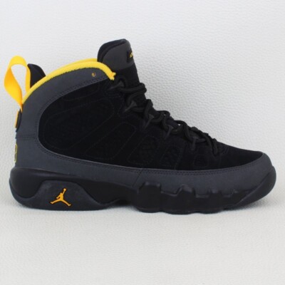 jordan retro 9 black university gold