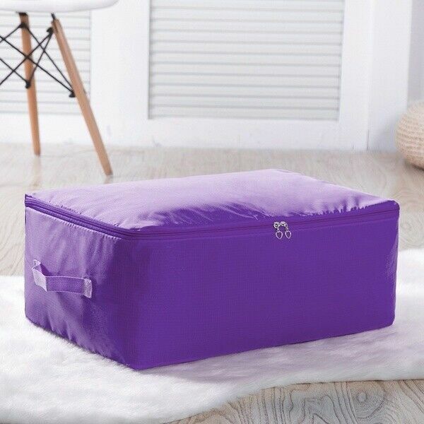 Foldable Quilt Storage Bag Clothes Organizer Box Zipped Pouch Case