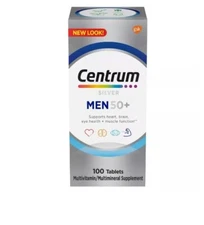 Centrum Silver Mens 50 Plus Vitamins Multivitamin Supplement 100 Count