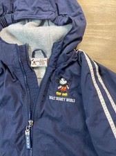 Walt Disney World 1971 Mickey Mouse Youth Windbreaker Jacket Blue Size S