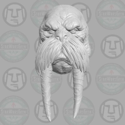 Morzeus Walrus Warrior v9 custom for 1:6 1:10 1:12 1:18 action figures