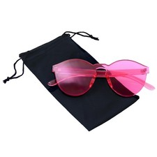 Womens Round Transparent Candy Sunglasses Sun Shades Men Luxury 8 Colors