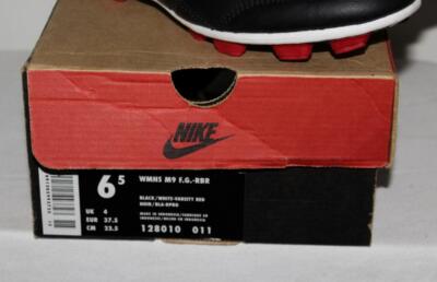 NEW in Box NIKE Womens M9 F.G. Mia Hamm Soccer Cleats Black White