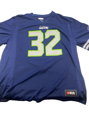 Preowned NFL Team Apparel Seattle Seahawks #32 Chris Carson Jersey