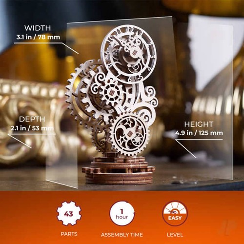 UGEARS Mechanical Wooden Model Kit 3D Puzzles Fun Construction No Glue - Picture 8 of 70