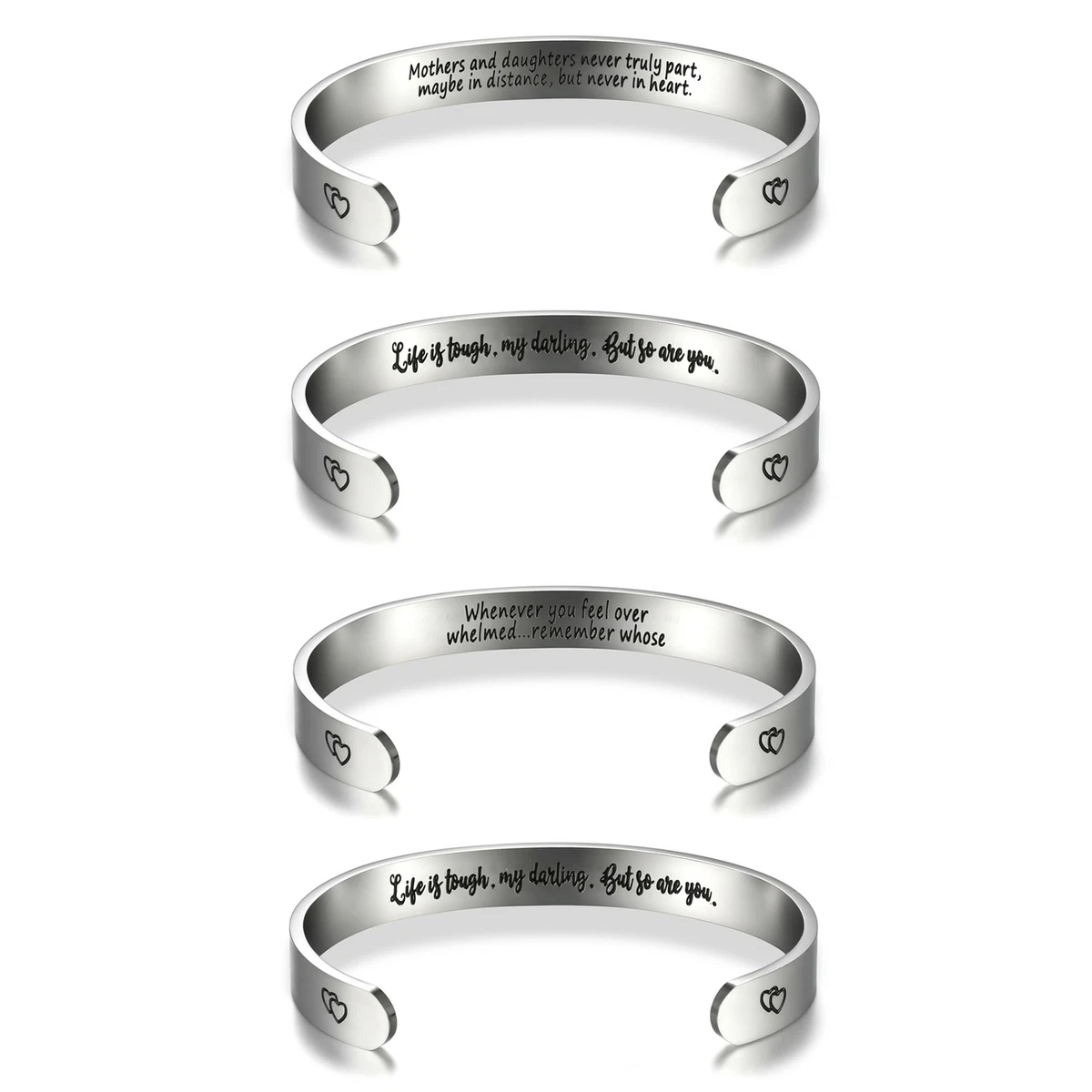 Custom SET of TWO Couples Love Bracelets Stainless Steel Engraved Names  Black | eBay