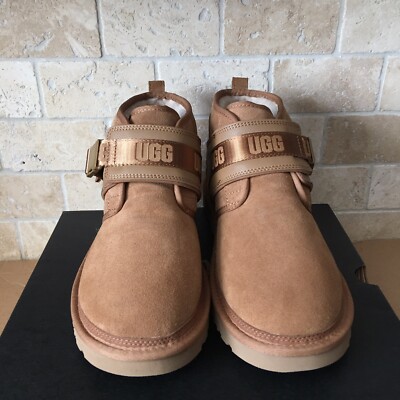 UGG NEUMEL SNAPBACK CHESTNUT CHUKKA SUEDE ANKLE SHOES BOOTS SIZE