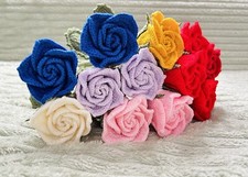 Crochet Rose Flower 1pc