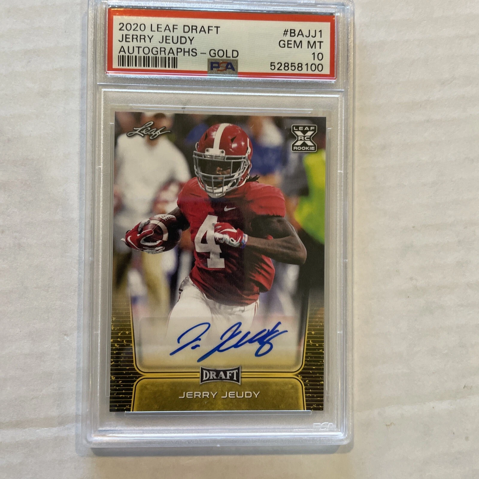 Jerry Jeudy Leaf Draft Autographs #BAJJ1 Gold